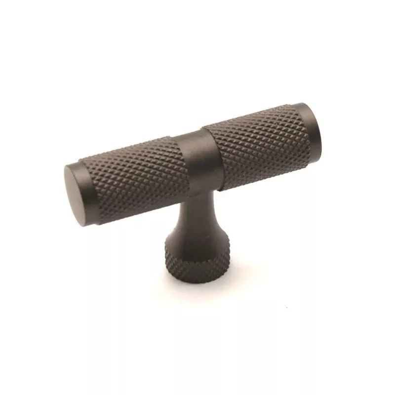 Knurled T bar Cupboard Pull