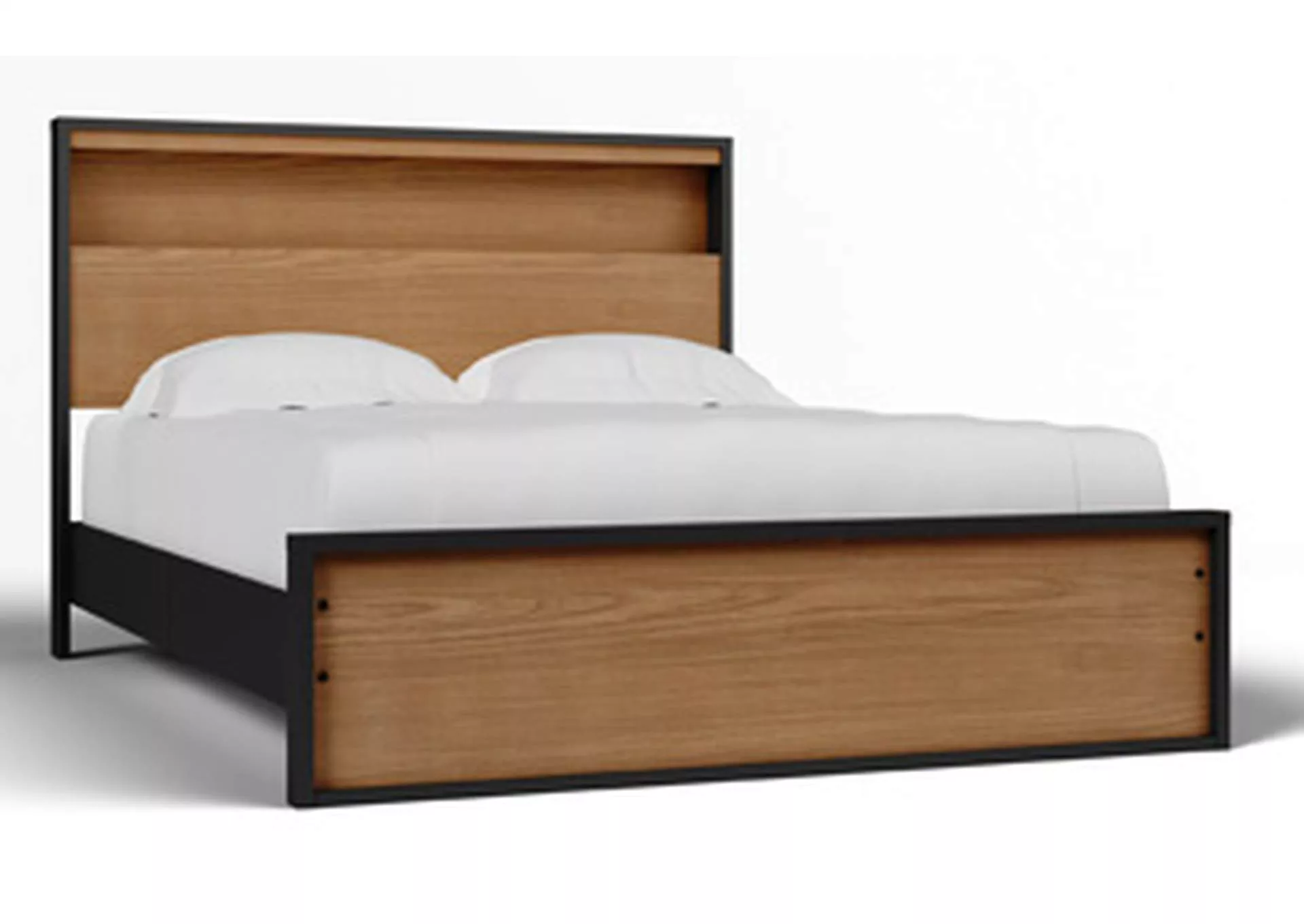 Kozmour Queen Bookcase Complete Bed Frame