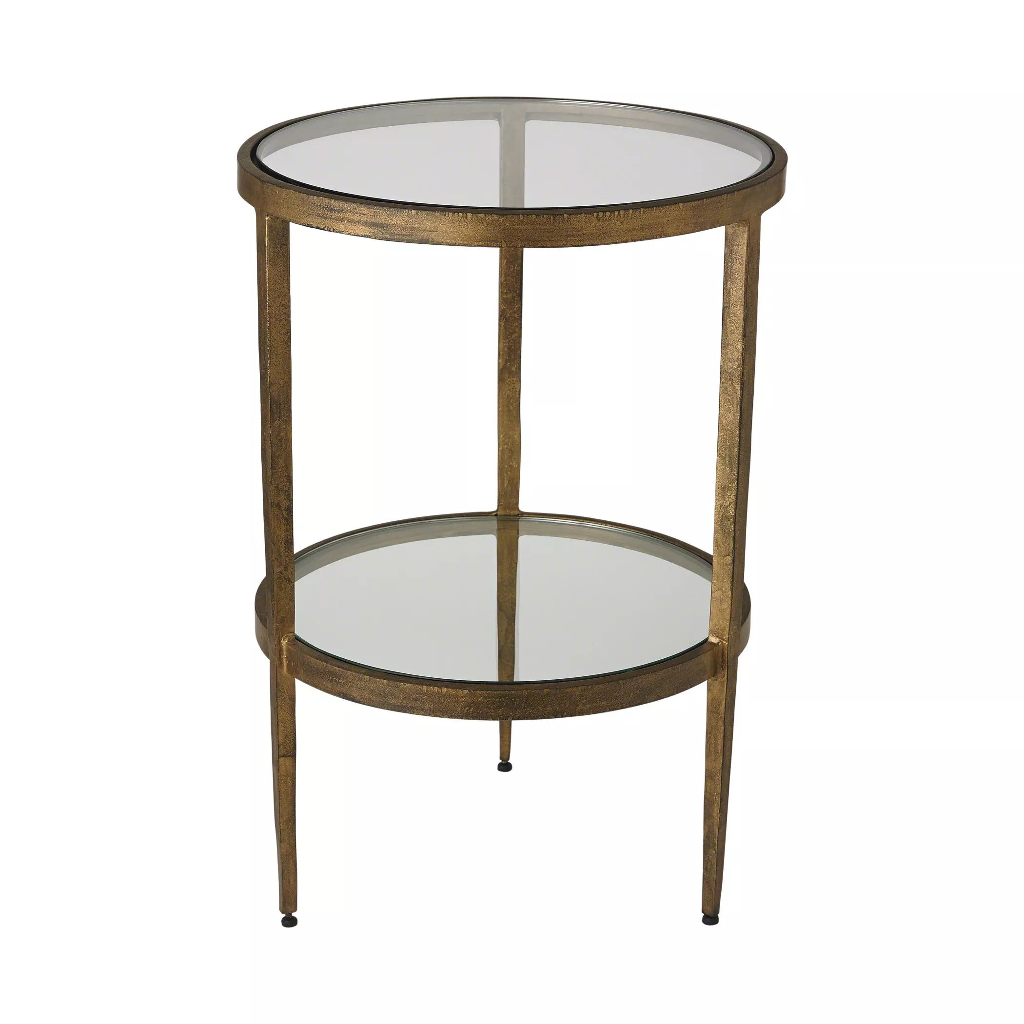 Laforge Two-Tier Side Table- Gold