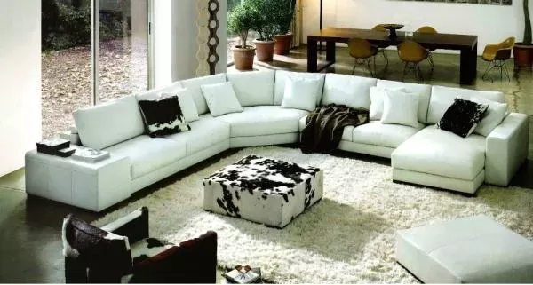 Large Modern Sectional Leather Sofa Design