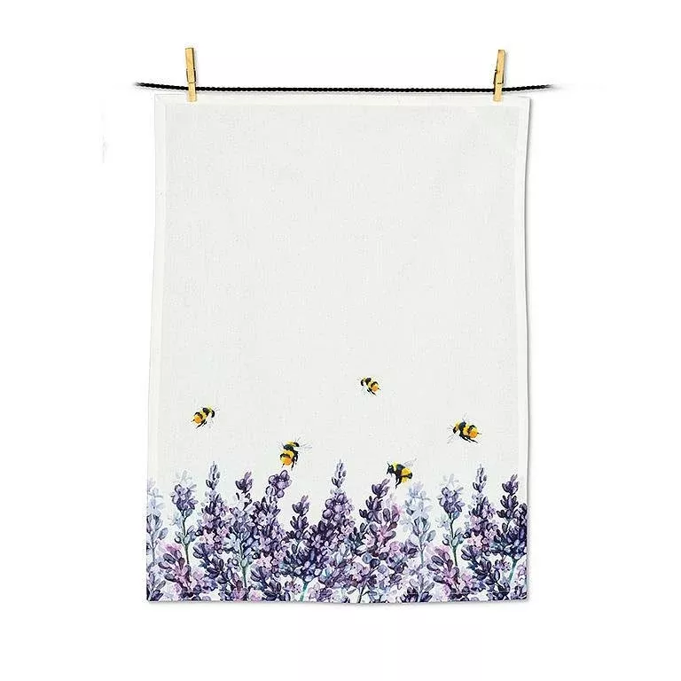 Lavender & Bees Tea Towel