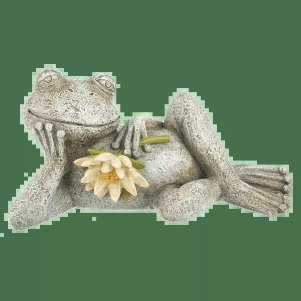 Lazy Garden Frog Figurine