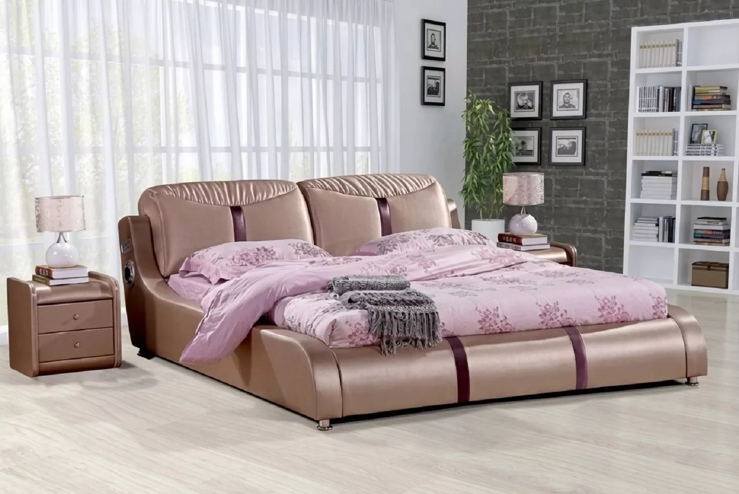 Leather Royal Designed Soft Bed