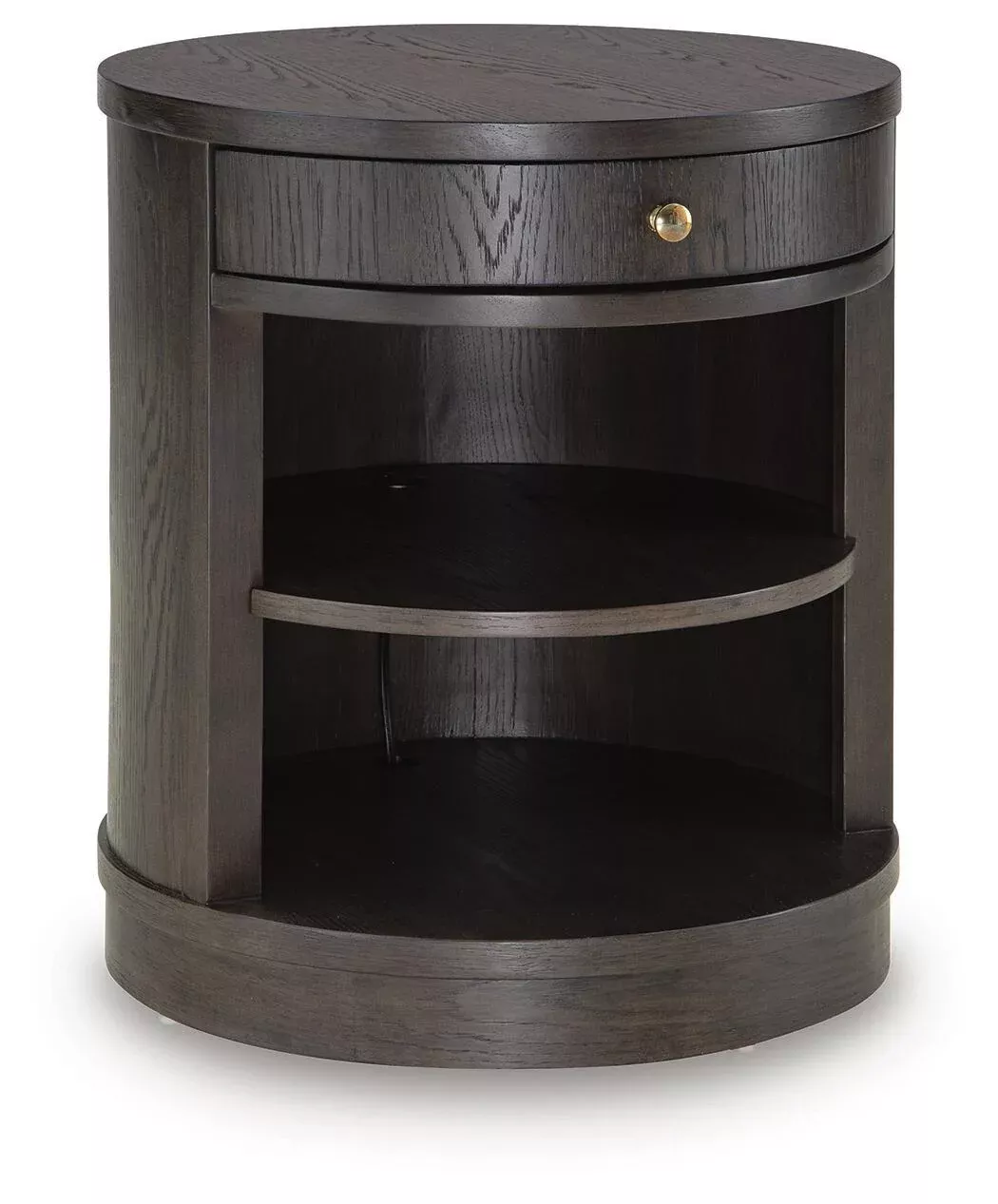 Leighmour - Accent Table - Dark Brown