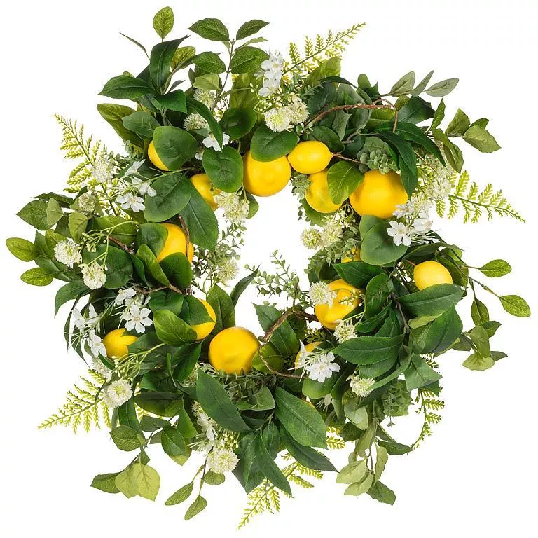 Lemon & Blossoms Wreath