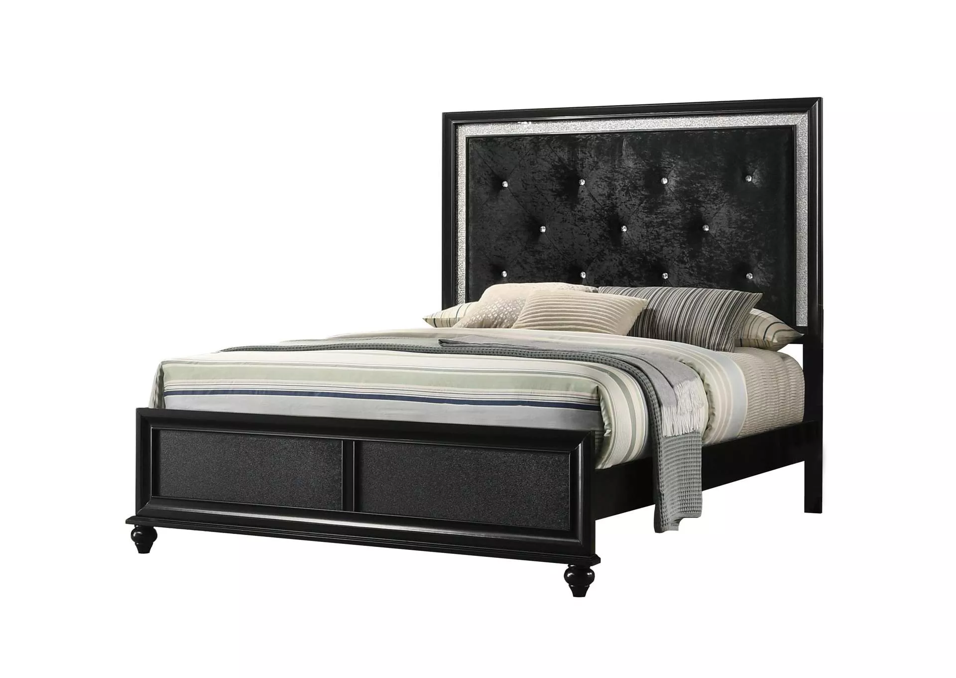 LILA QUEEN BED - BLACK