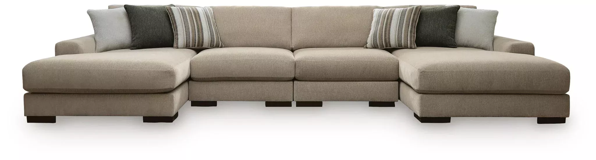 Linenhause - 4-Piece Double Chaise Sectional - Dune