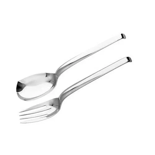 Living Serving Spoon & Fork Set, Small by Sambonet