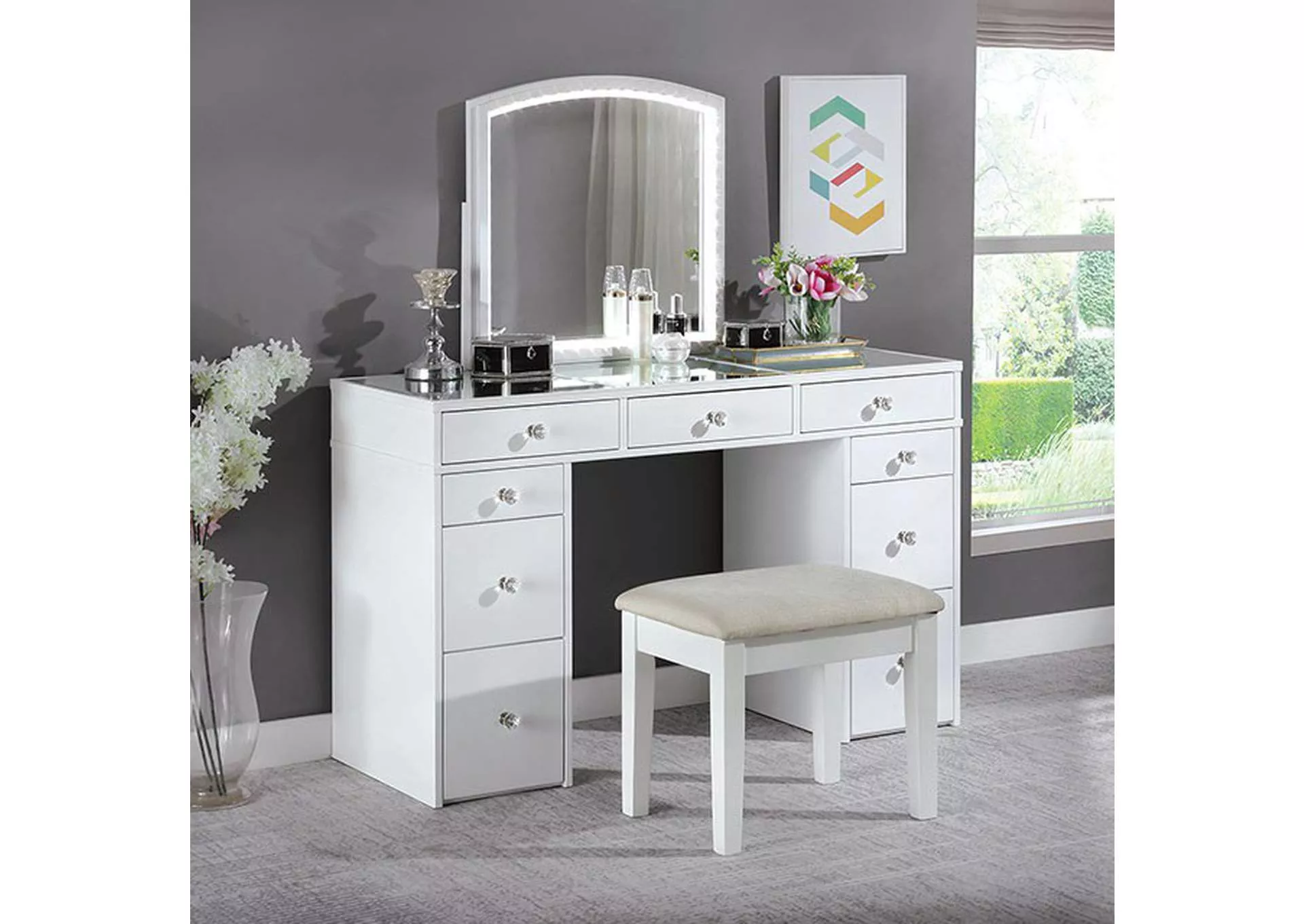 Louise - Vanity W/ Stool