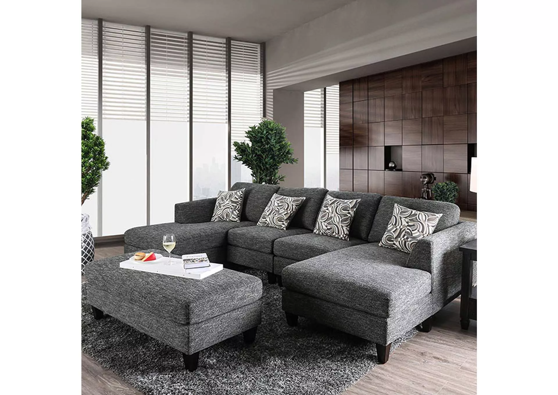 Lowry - Sectional w/ Ottoman