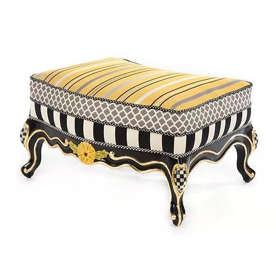 MacKenzie Childs Queen Bee Ottoman