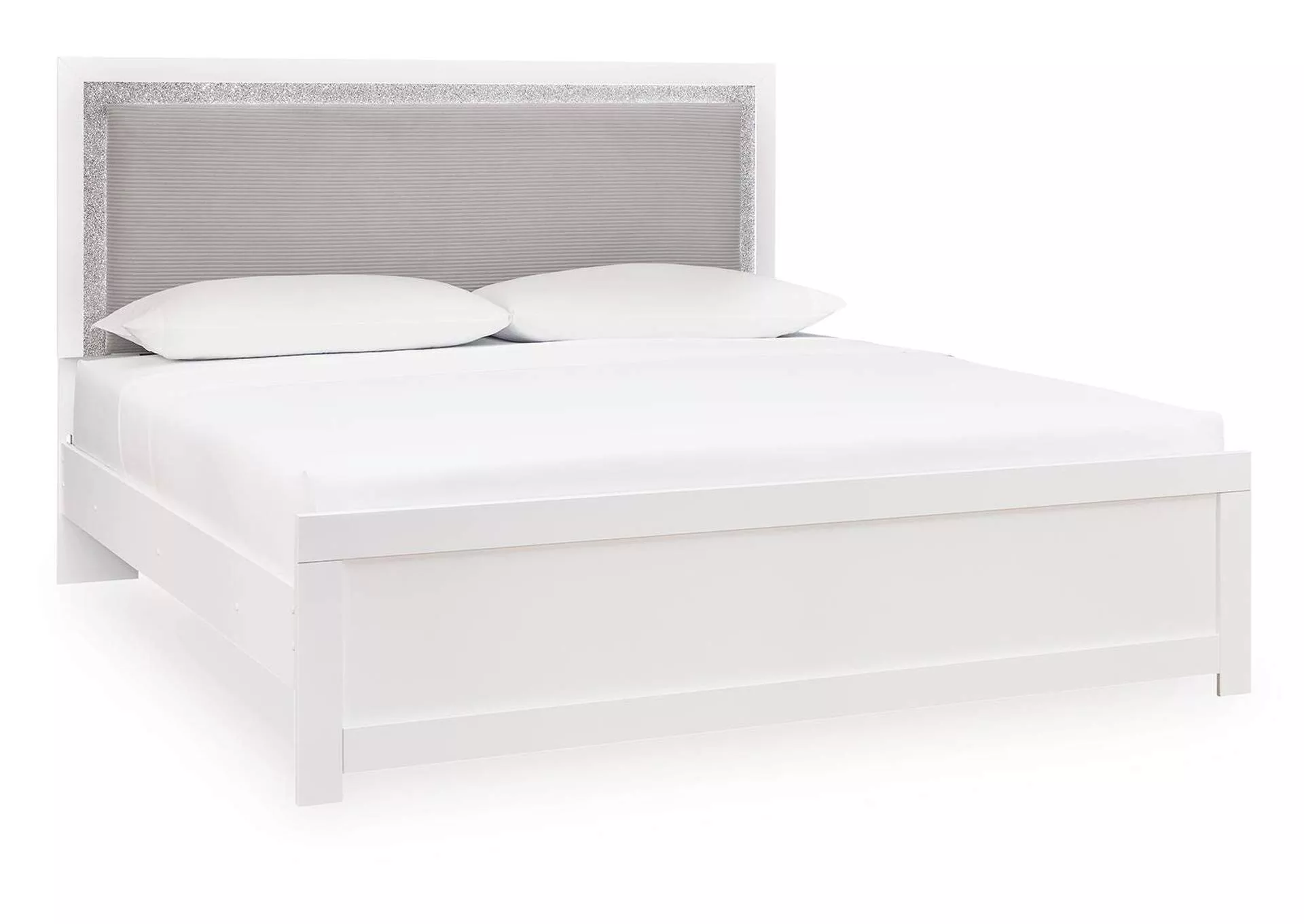 Maeling King Upholstered Panel Bed