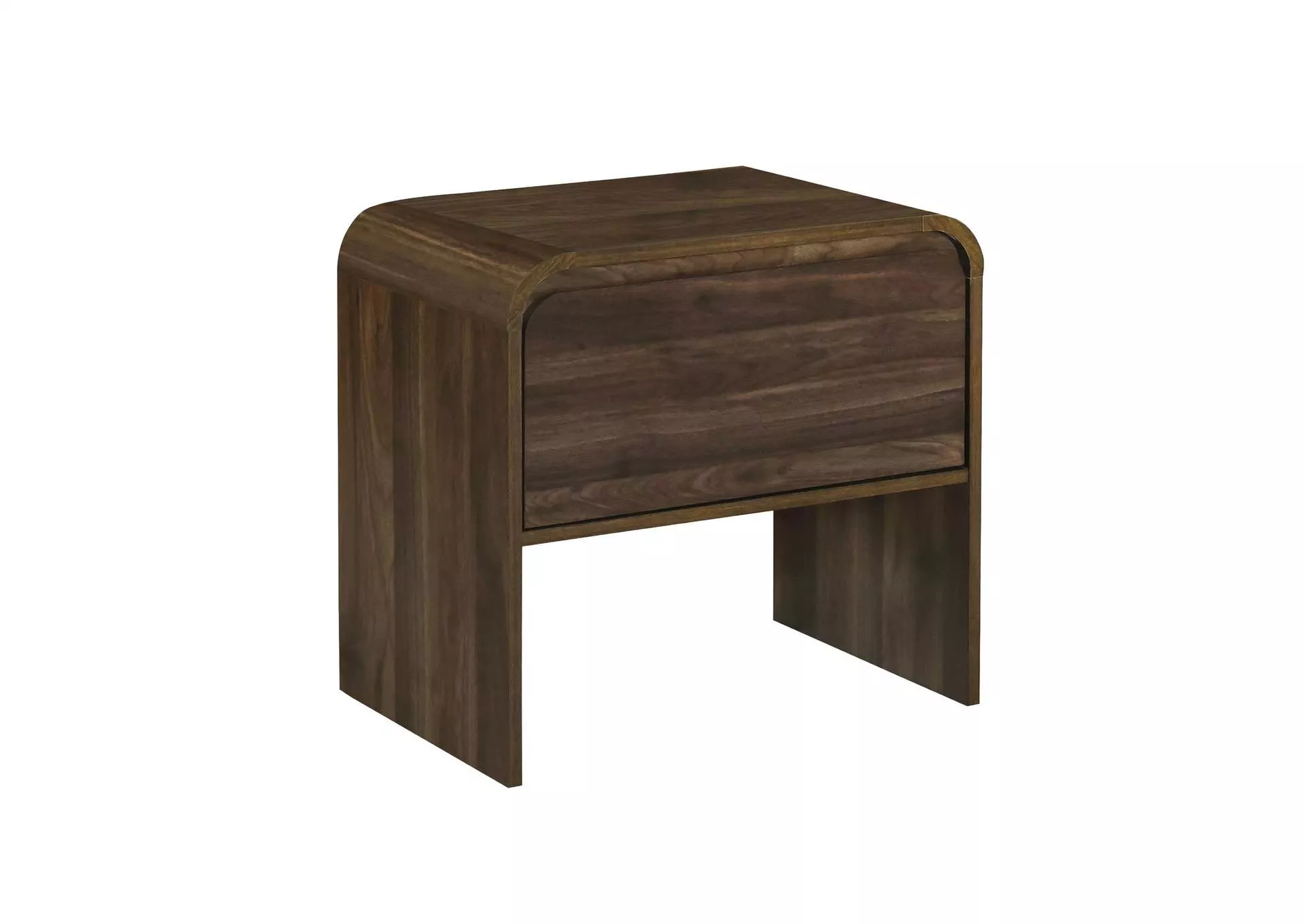 MARA ONE DRAWER END TABLE - BEDSIDE TABLE - WALNUT