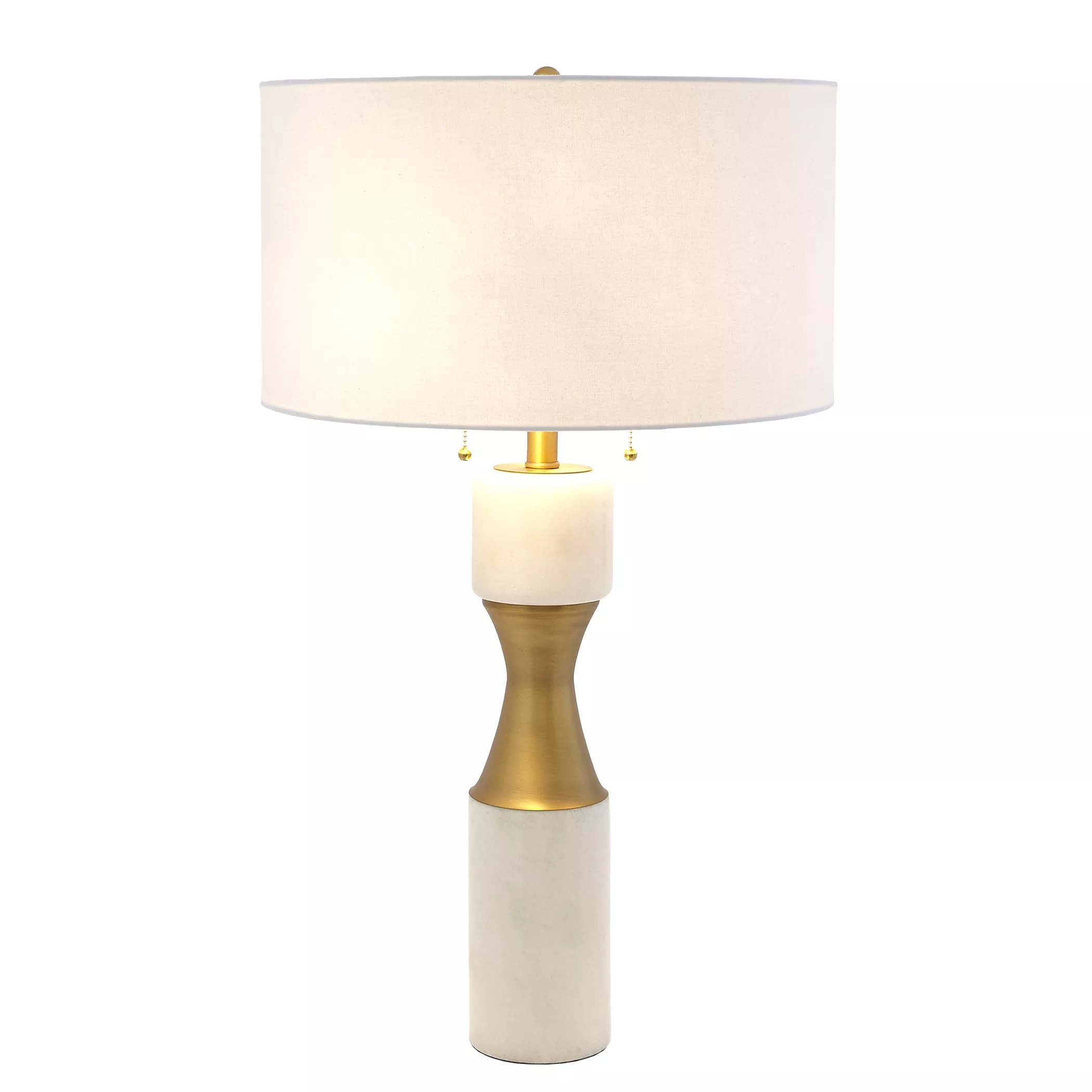 Marble Cinch Lamp-White