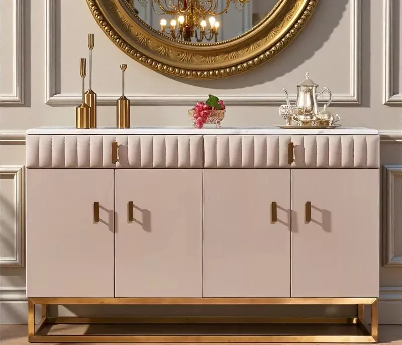 Marble Top Sideboard Buffet Table