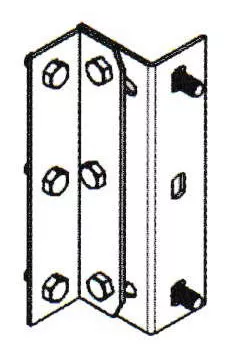 Mars B0004 3.5" Clearance Offset Adjustable Angle Mounting Bracket