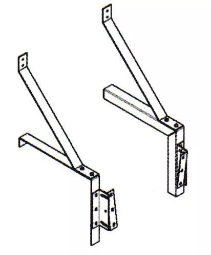 Mars B0010 19" Clearance Drum-Roll-Style Extended Offset Mounting Bracket