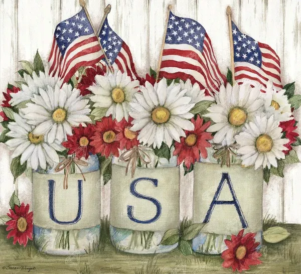 Mason Jar Flags