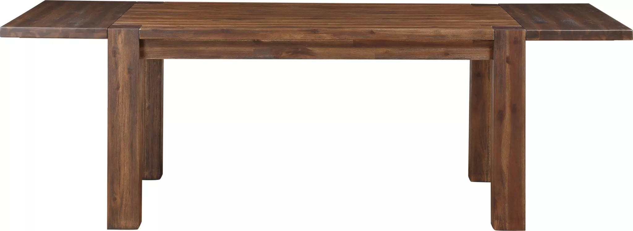 Meadow Solid Wood Extending Dining Table in Brick Brown