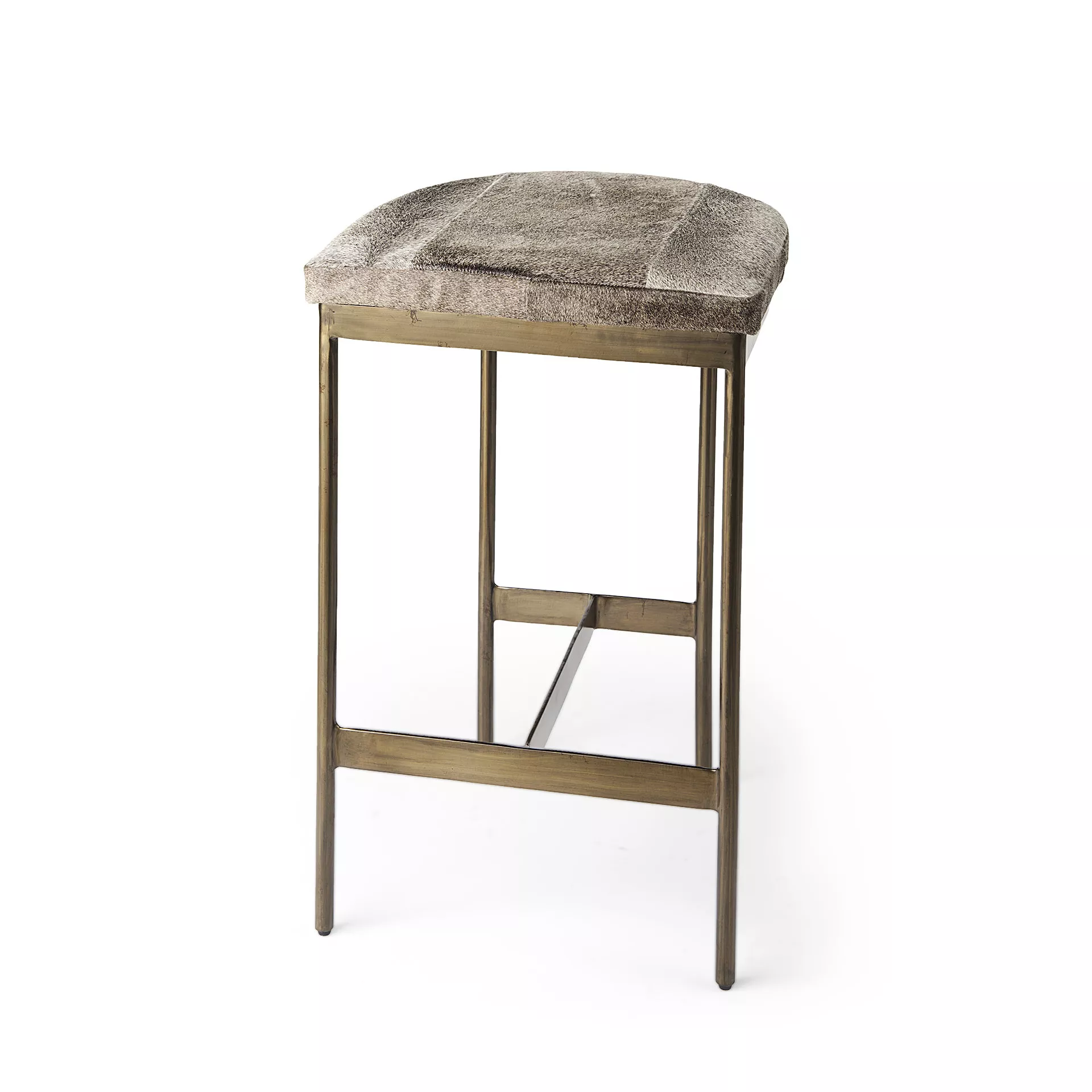 Millie Cow Hide Seat Stool