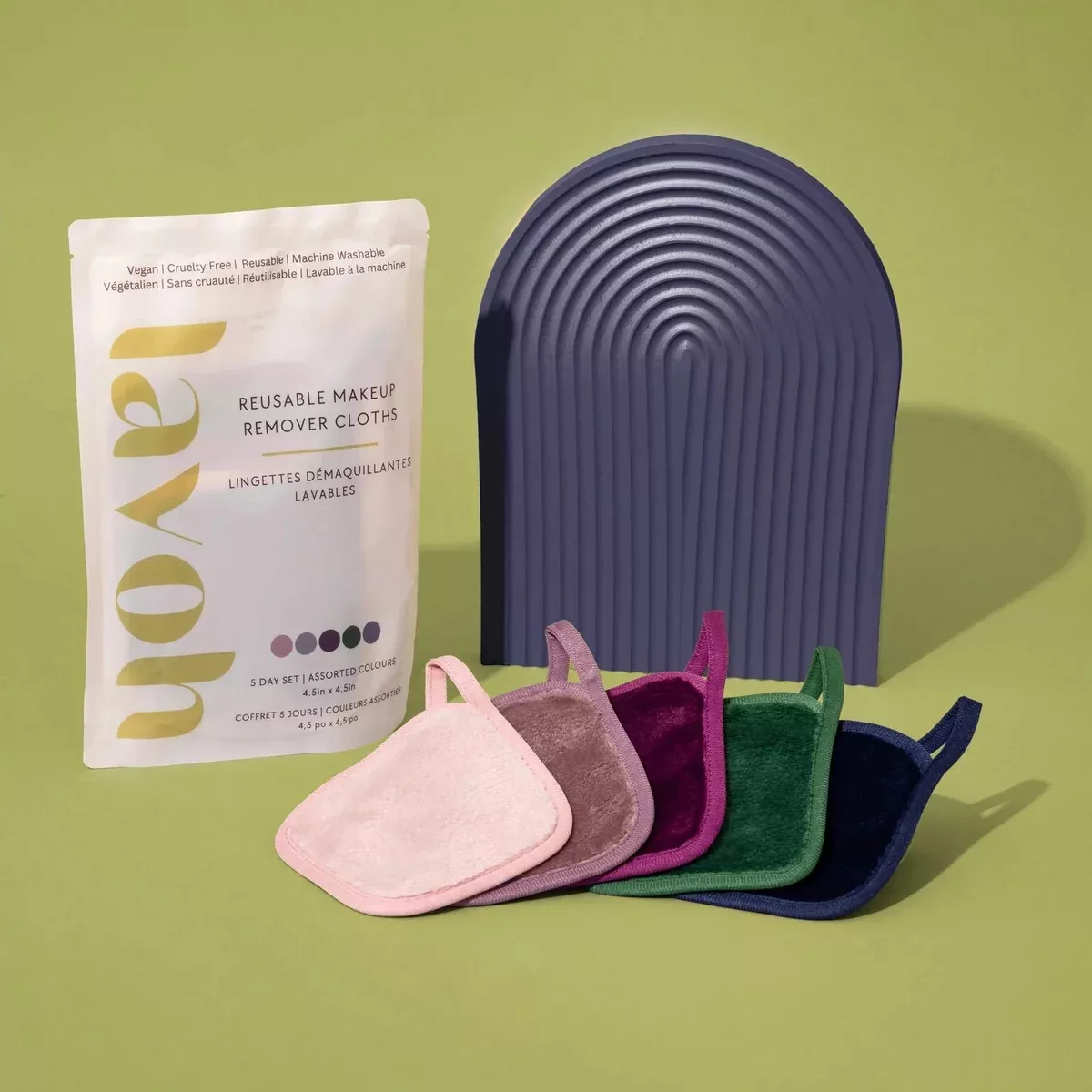 Mini Reusable Makeup Remover Cloth - Set of 5