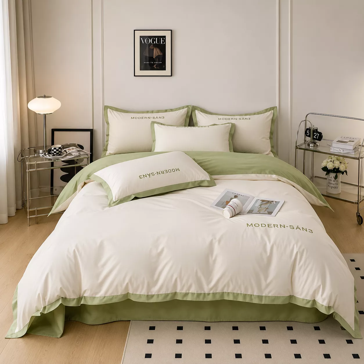 Modern Classy Designed Polyester / Cotton Flat and Fitted Bedsheet