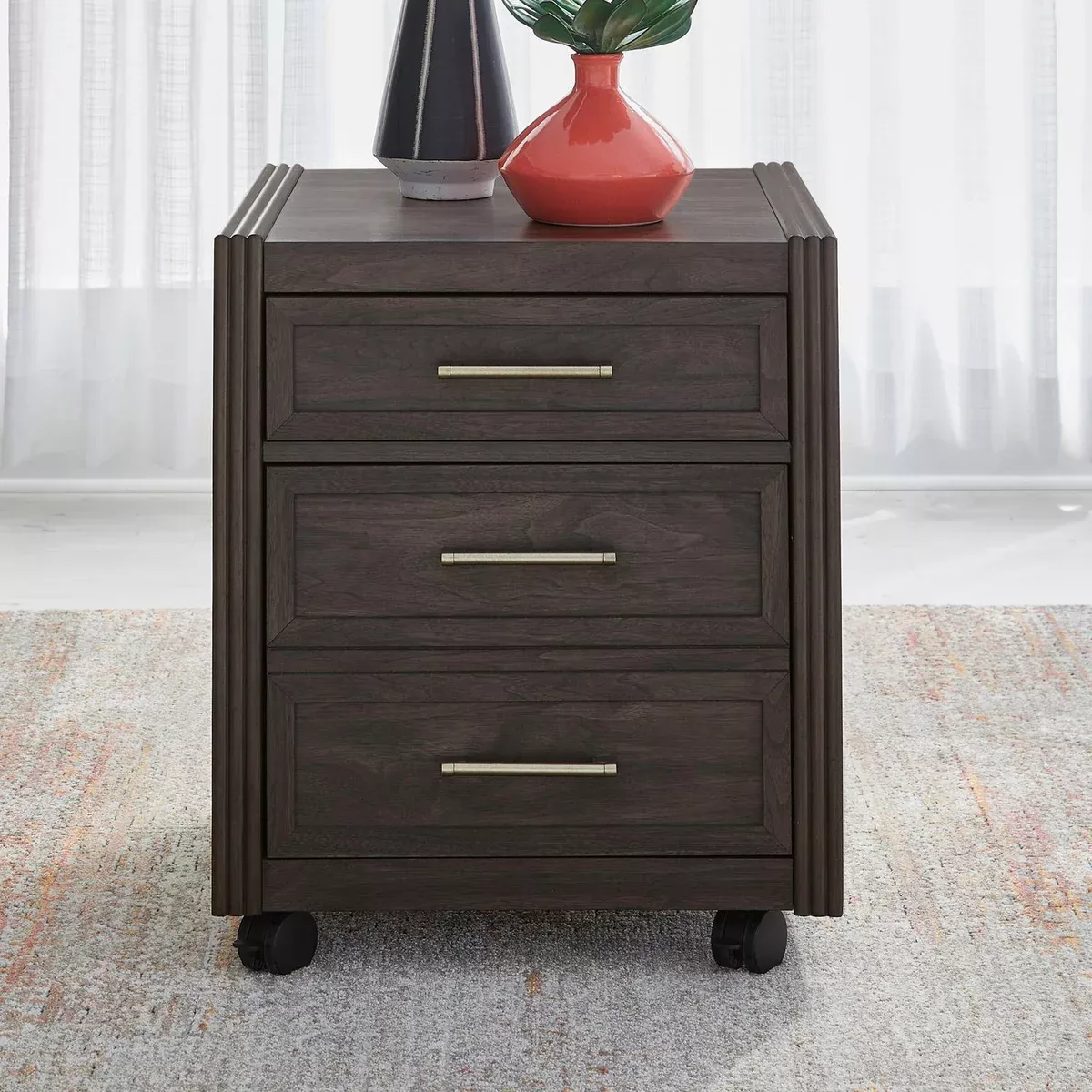 Modern Edge - Castered Filing Cabinet - Caffe