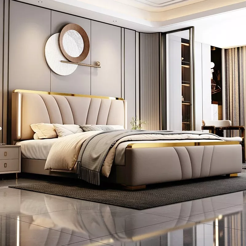 Modern Leather Bed