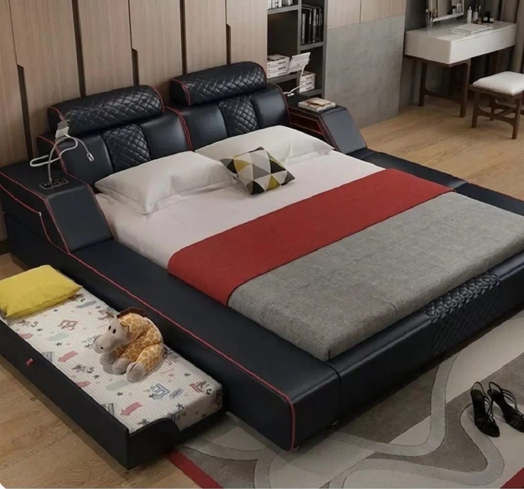 Modern Soft Leather Bed