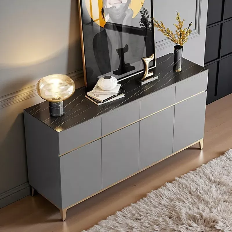 Modern Style Marble Top Buffet Table