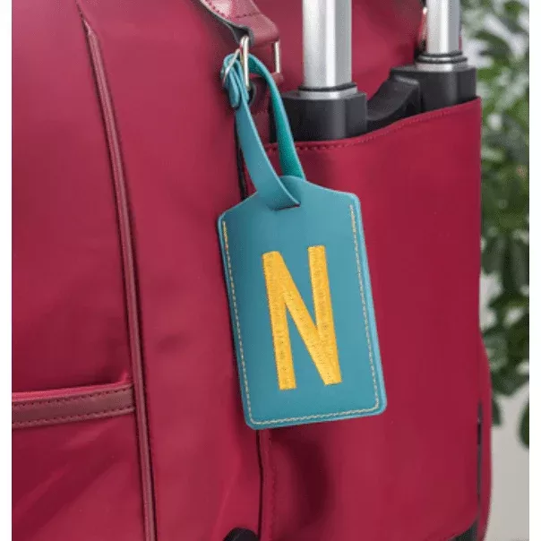 Monogramed Luggage Tag