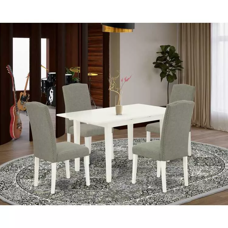 Nail Head Parson Chairs Kitchen Dining Set