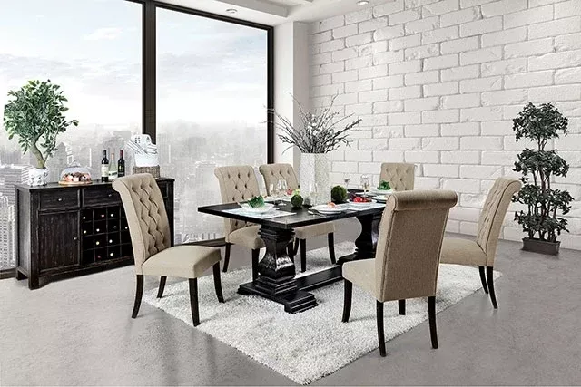 Nerissa - 7 Pc Dining Table Set