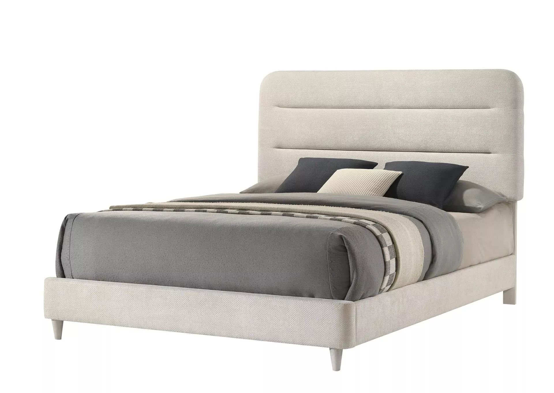 NYOMI QUEEN BED - WHITE