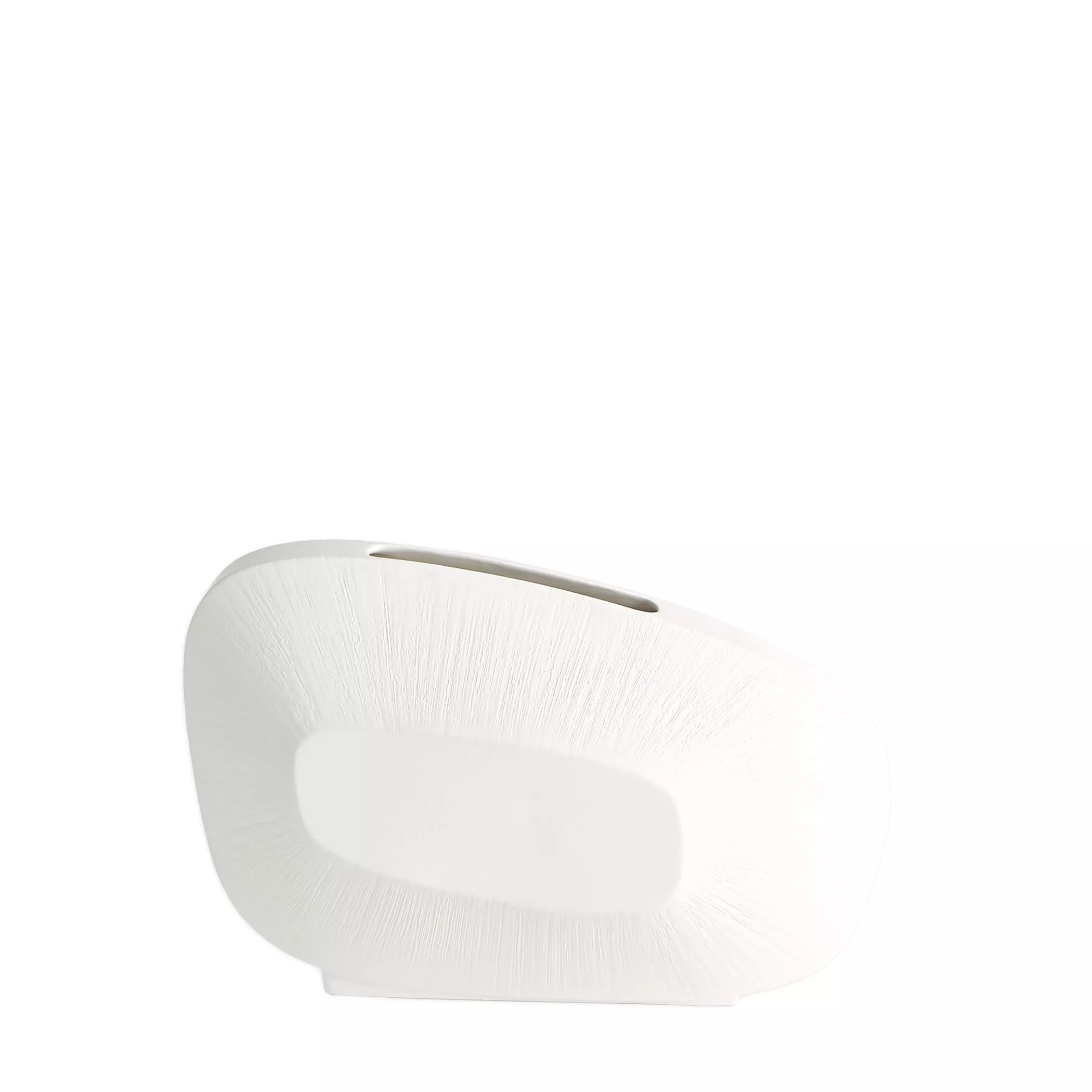 Offset Square Scratch Vase-Low