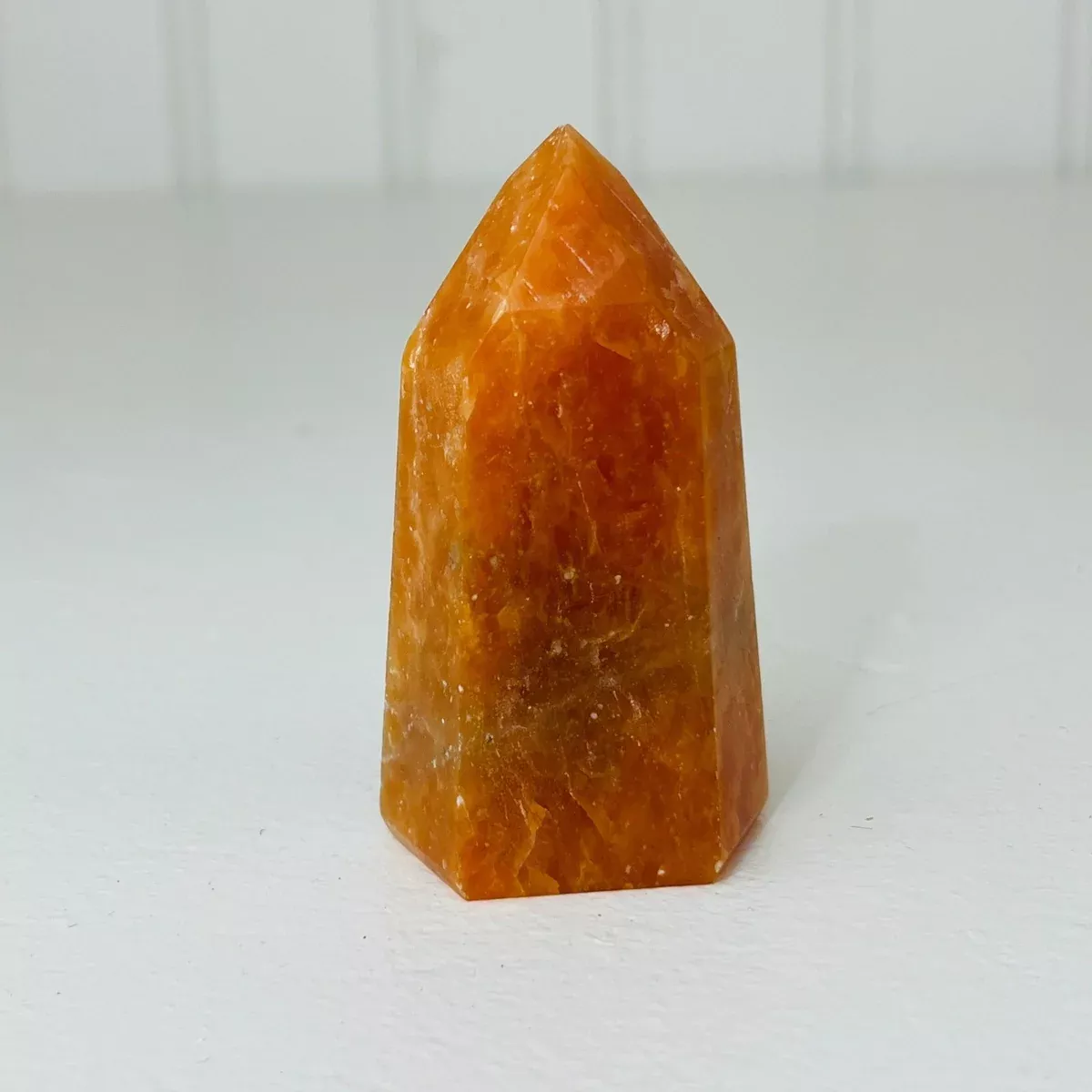 Orange Calcite Crystal Tower - Energizing Stone