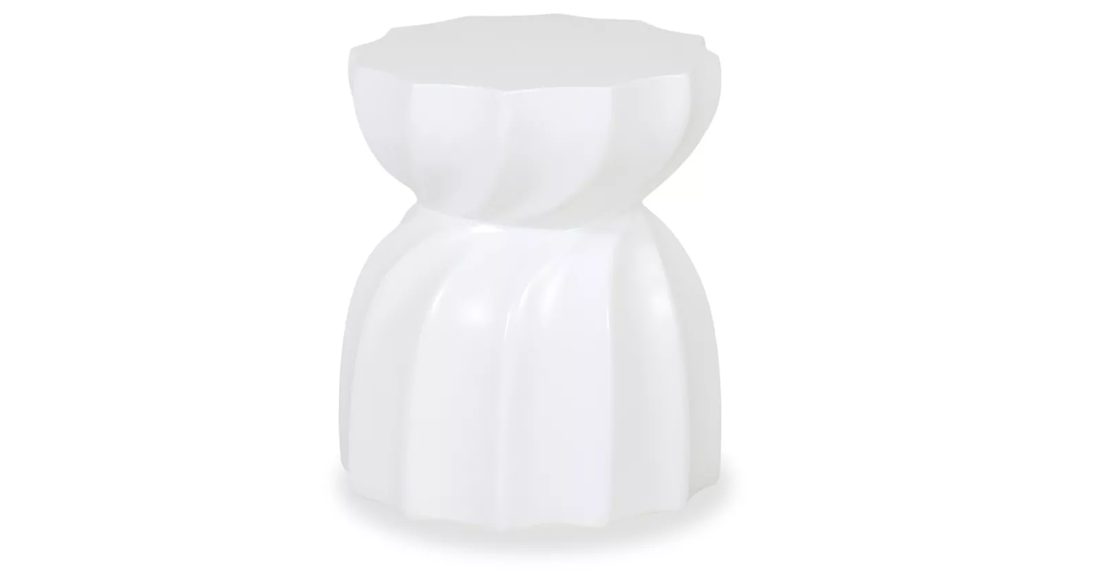Outdoor Accent Table in White
