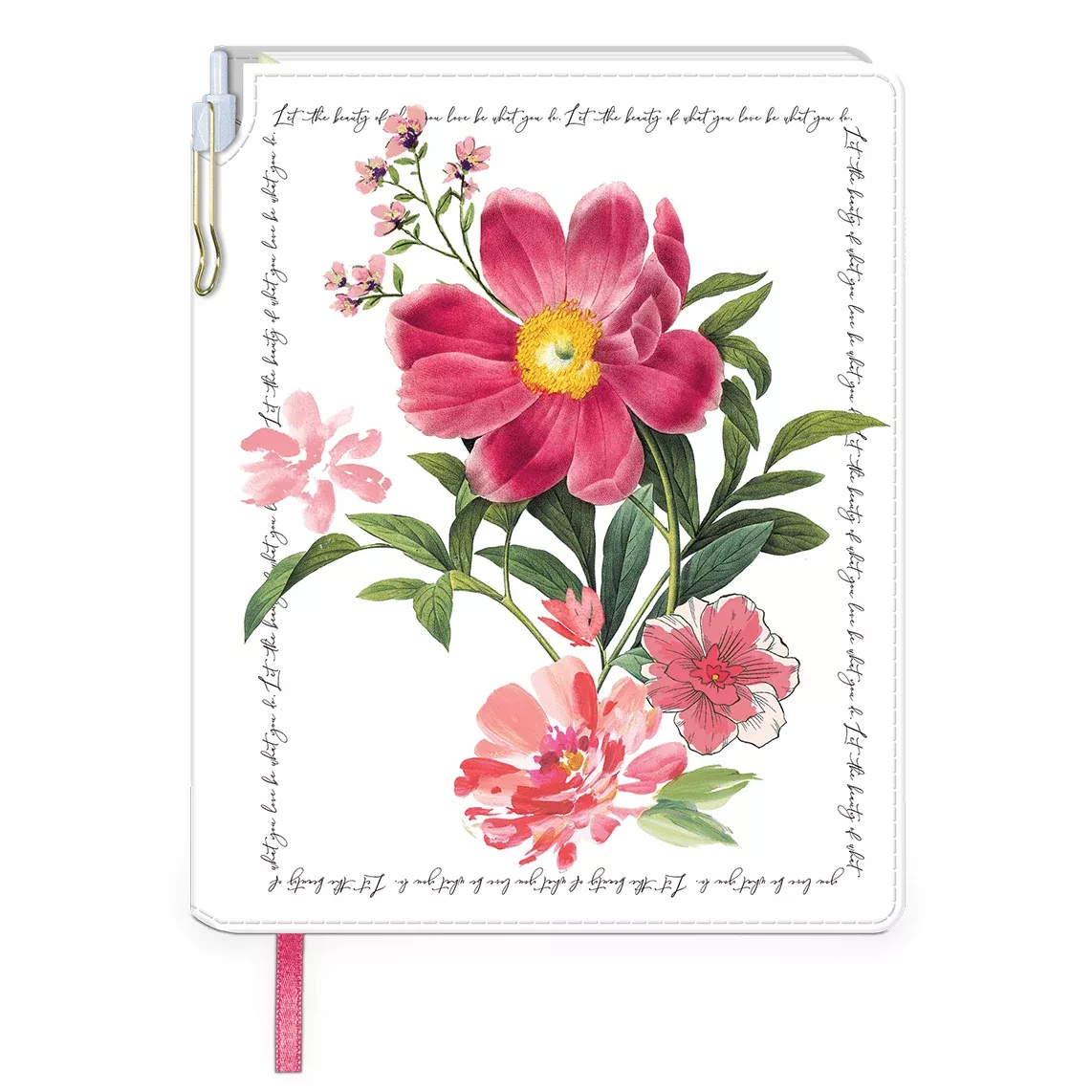 Peony Journal With Pen