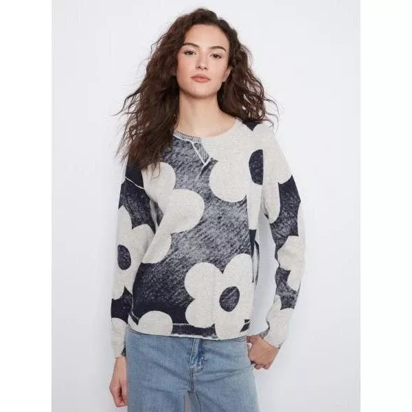 Phobe Crew Neck Rounded Hem Sweater