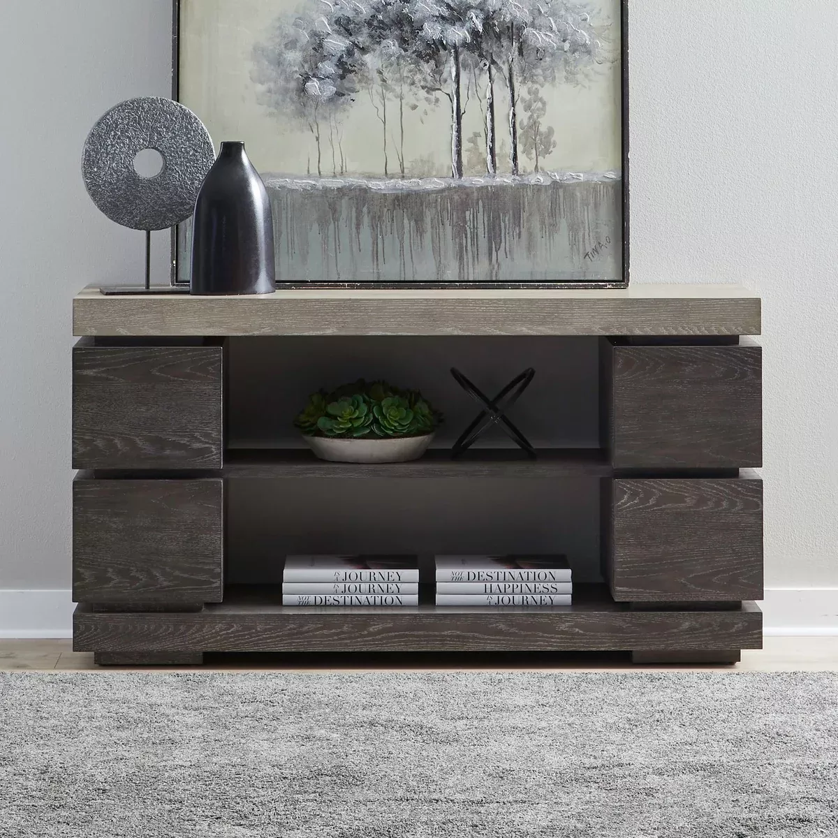 Piedmont - Sofa Table - Charcoal / Ash