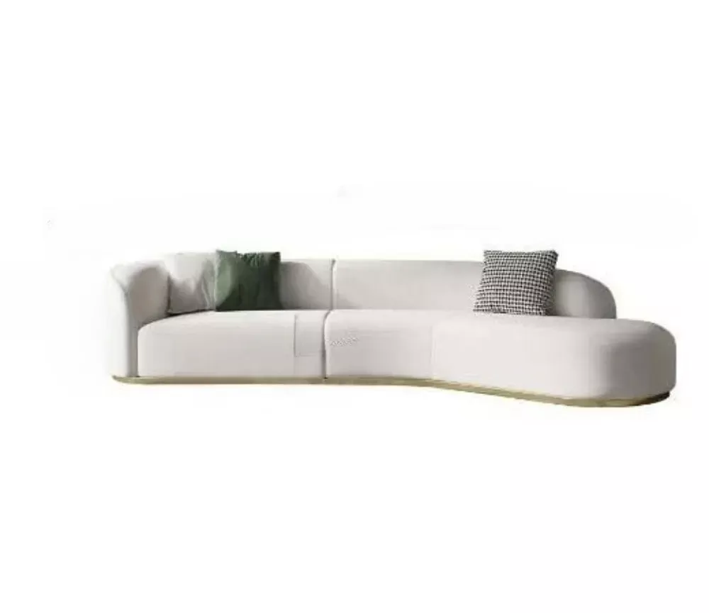 Polyester Fabric Corner Sectional Sofa