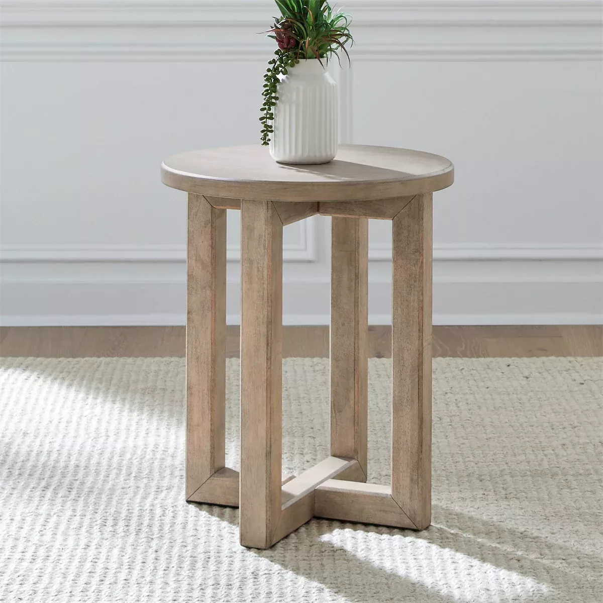 Proximity Place - Chairside Table - Barley Buff