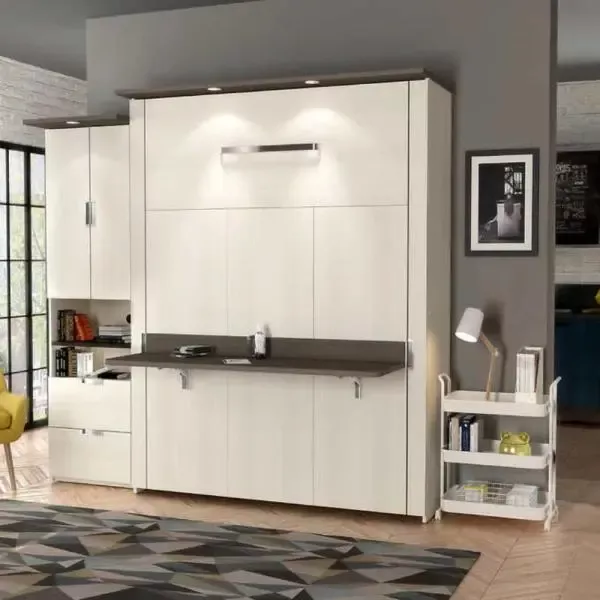 Queen Wall Bed With Desk
