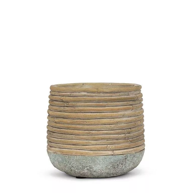 Rattan Wrap Look Planter
