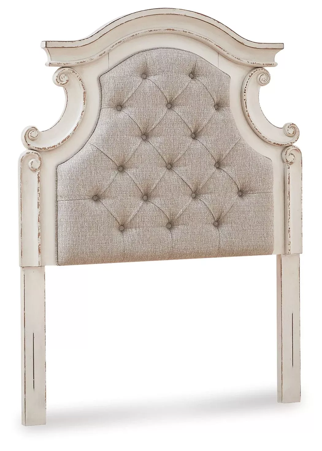 Realyn - Twin UPH Panel Headboard - Chipped White