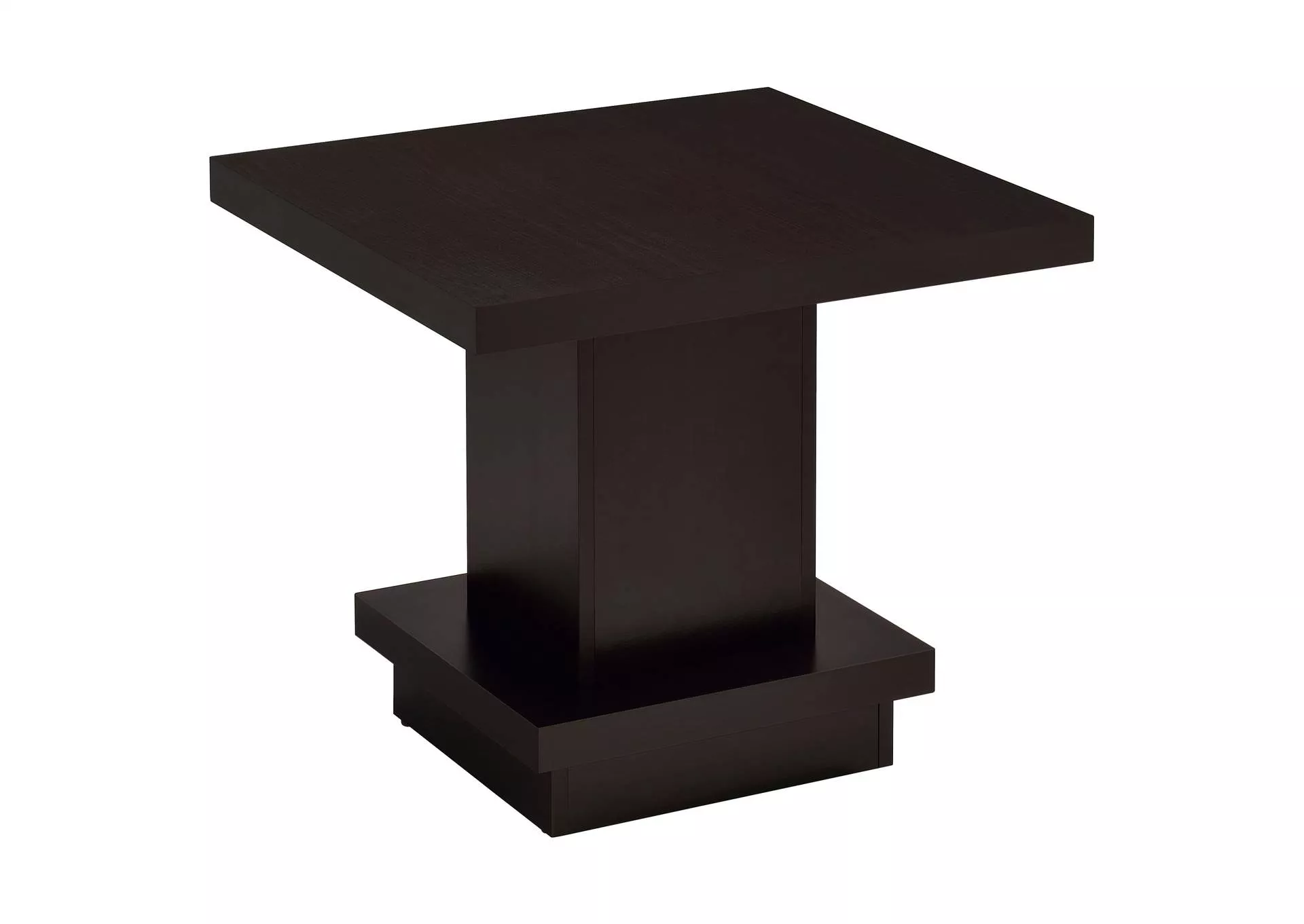 Reston Square Engineered Wood Side End Table Cappuccino