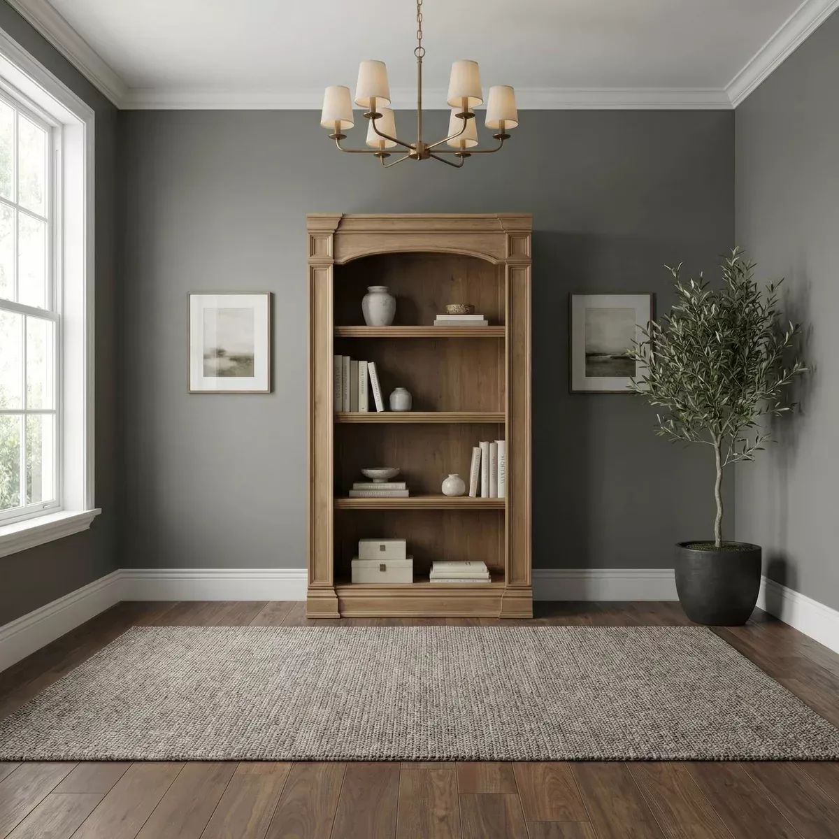 Reynolda - Bunching Bookcase - Camel Beige