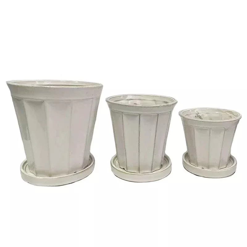 Ribbed Planter Pot