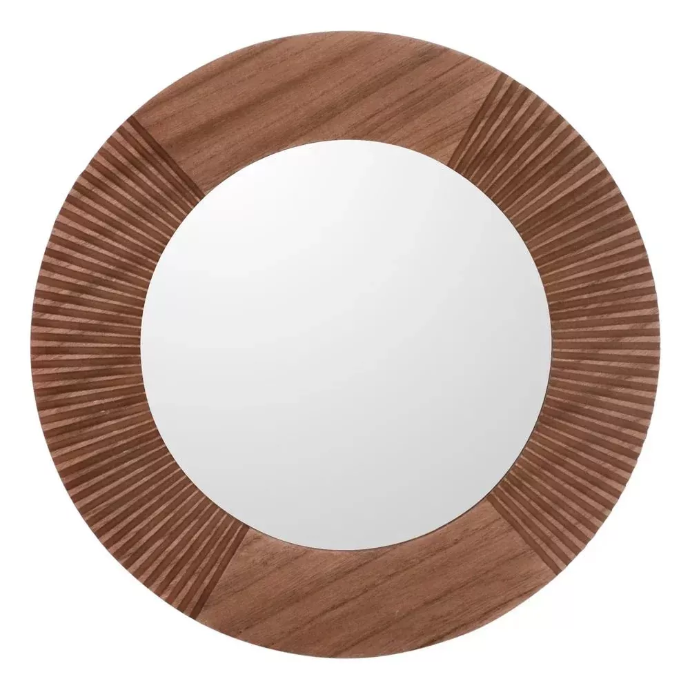 Round Ridged Trim Mirror