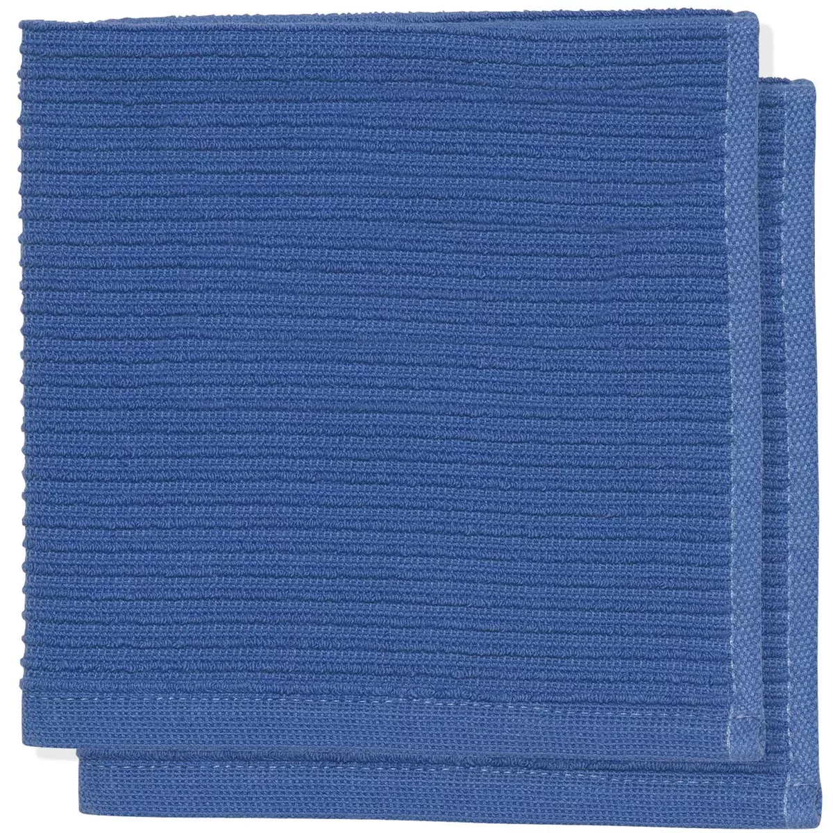 Royal Blue Ripple Dishcloths - Set of 2